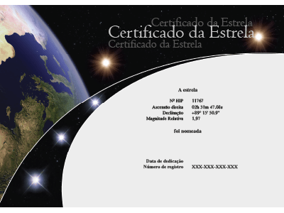 Certificado da Estrela